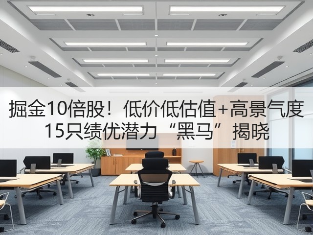 掘金10倍股！低价低估值+高景气度 15只绩优潜力“黑马”揭晓(图3)