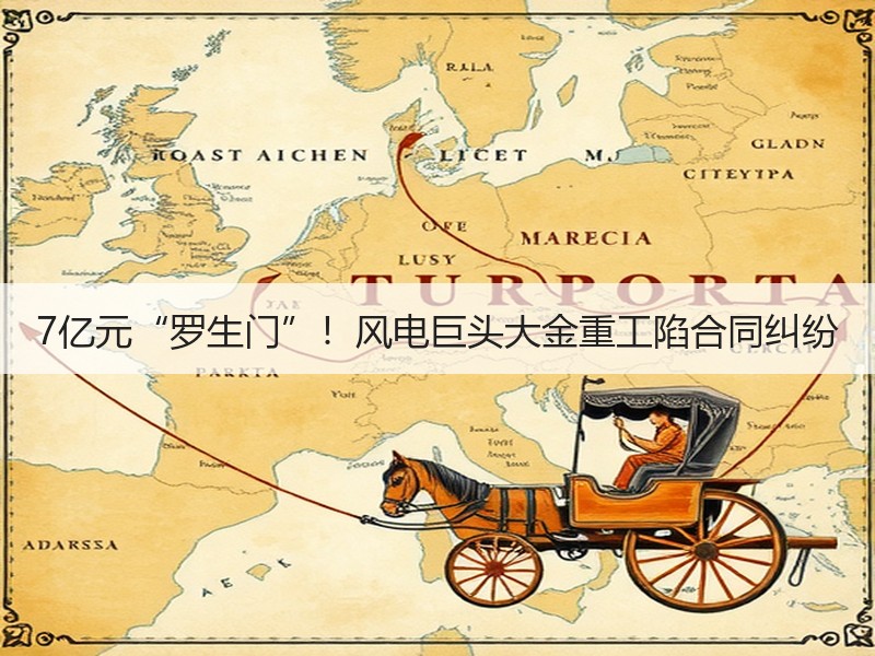7亿元“罗生门”！风电巨头大金重工陷合同纠纷