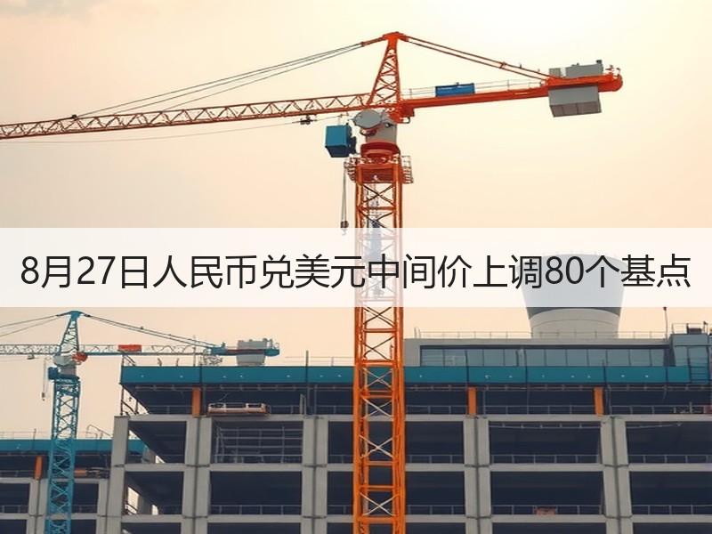 8月27日人民币兑美元中间价上调80个基点