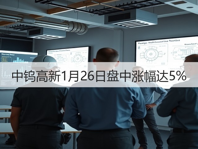 中钨高新1月26日盘中涨幅达5%(图3) 中钨高新1月26日盘中涨幅达5%(图3)