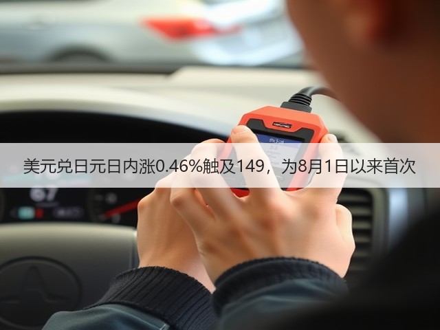 美元兑日元日内涨0.46%触及149，为8月1日以来首次(图3)