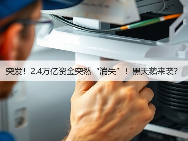 突发！2.4万亿资金突然“消失”！黑天鹅来袭？(图1)
