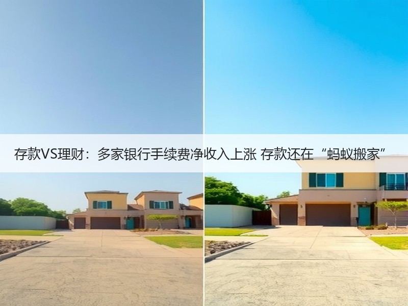 存款VS理财：多家银行手续费净收入上涨 存款还在“蚂蚁搬家”