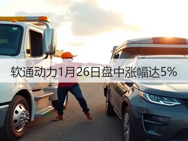 软通动力1月26日盘中涨幅达5%(图1) 软通动力1月26日盘中涨幅达5%(图1)