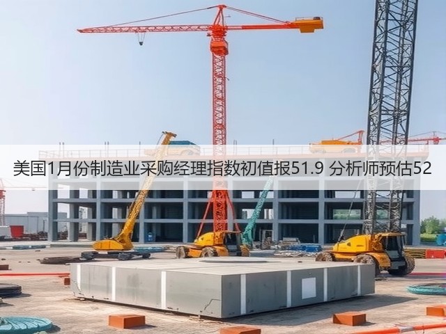 美国1月份制造业采购经理指数初值报51.9 分析师预估52(图1)