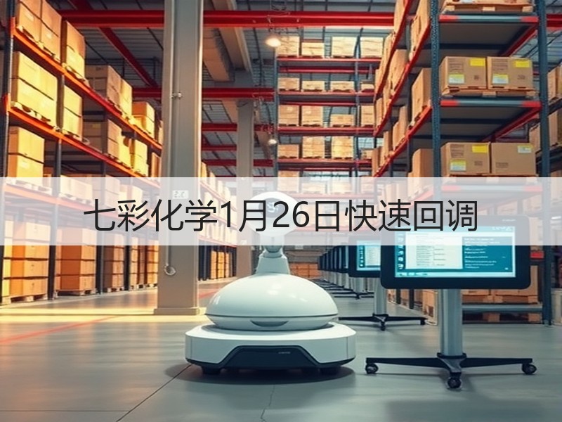 七彩化学1月26日快速回调
