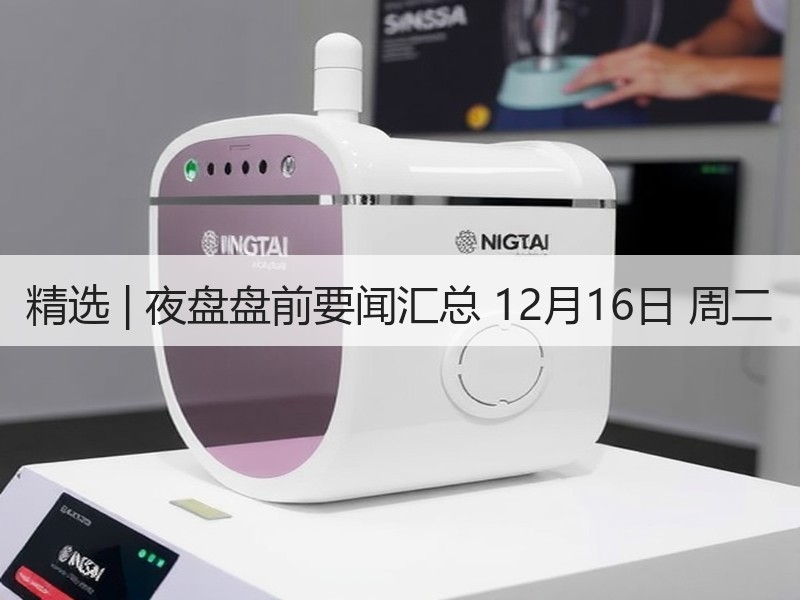 精选 | 夜盘盘前要闻汇总 12月16日 周二