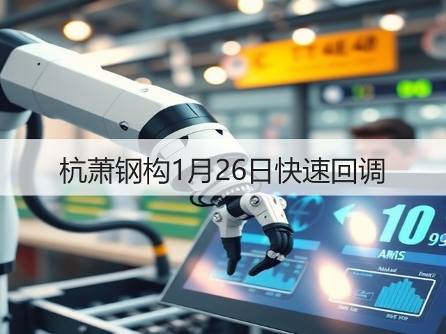 杭萧钢构1月26日快速回调(图1)