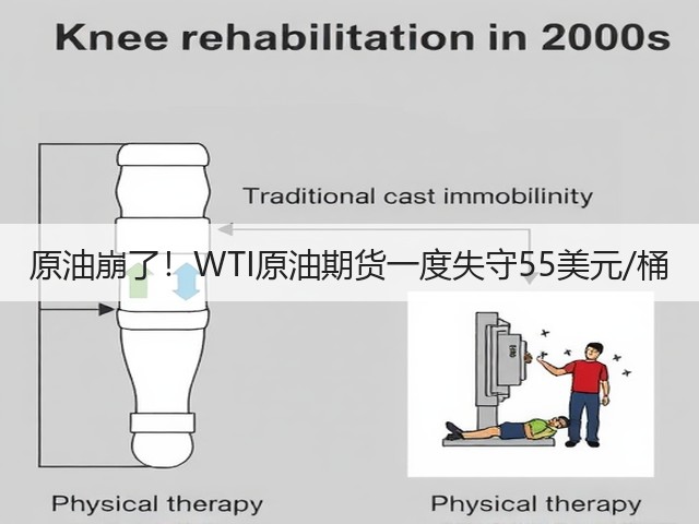 原油崩了!WTI原油期货一度失守55美元/桶(图1) 原油崩了!WTI原油期货一度失守55美元/桶(图1)