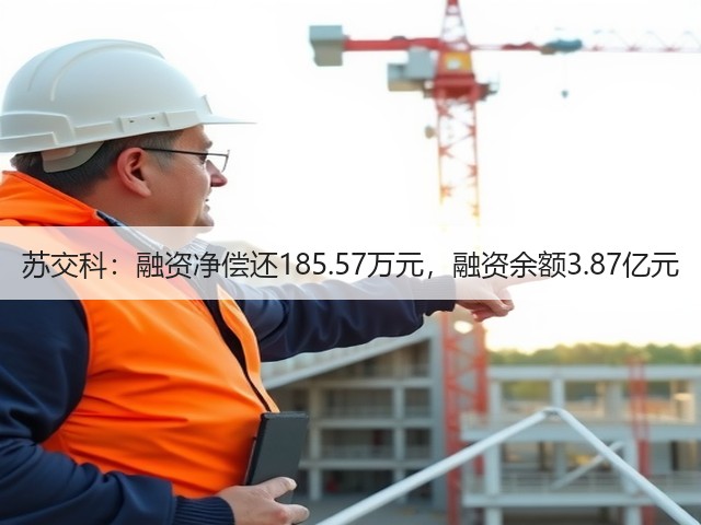苏交科：融资净偿还185.57万元，融资余额3.87亿元(图2)