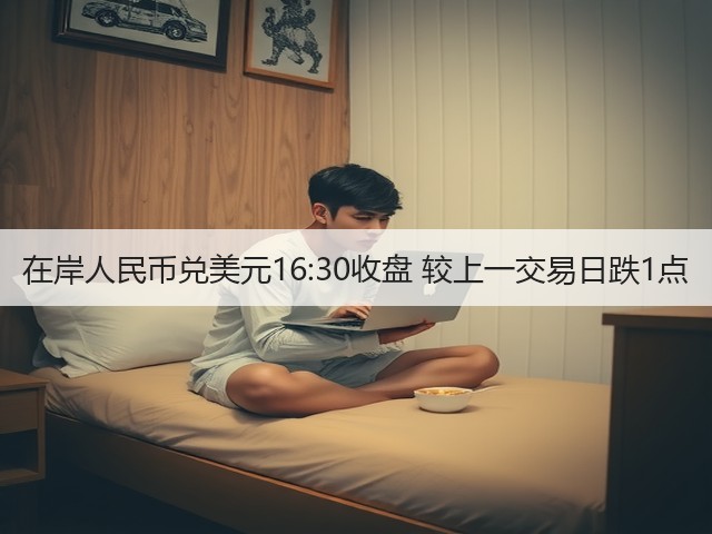 在岸人民币兑美元16:30收盘 较上一交易日跌1点(图1)