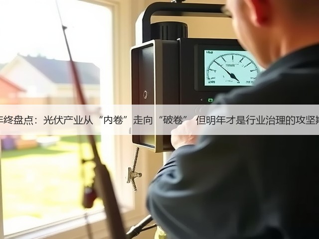 年终盘点：光伏产业从“内卷”走向“破卷” 但明年才是行业治理的攻坚期(图1)