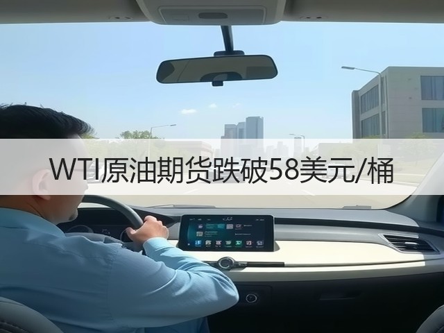 WTI原油期货跌破58美元/桶(图2)