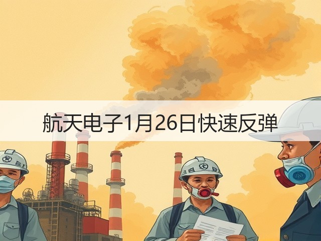 航天电子1月26日快速反弹(图3)