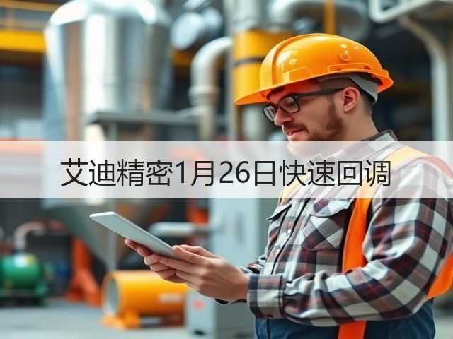艾迪精密1月26日快速回调(图3) 艾迪精密1月26日快速回调(图3)