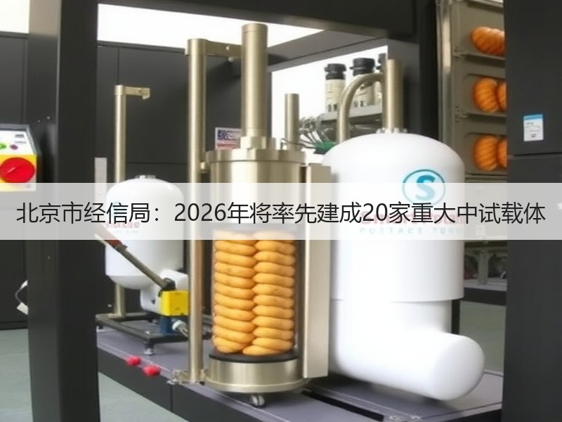 北京市经信局：2026年将率先建成20家重大中试载体