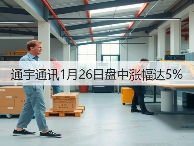 通宇通讯1月26日盘中涨幅达5%(图3) 通宇通讯1月26日盘中涨幅达5%(图3)