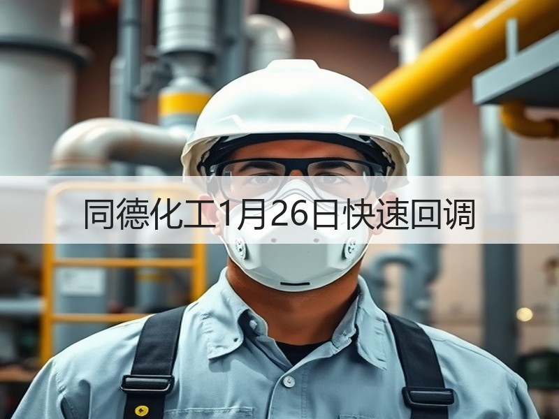同德化工1月26日快速回调