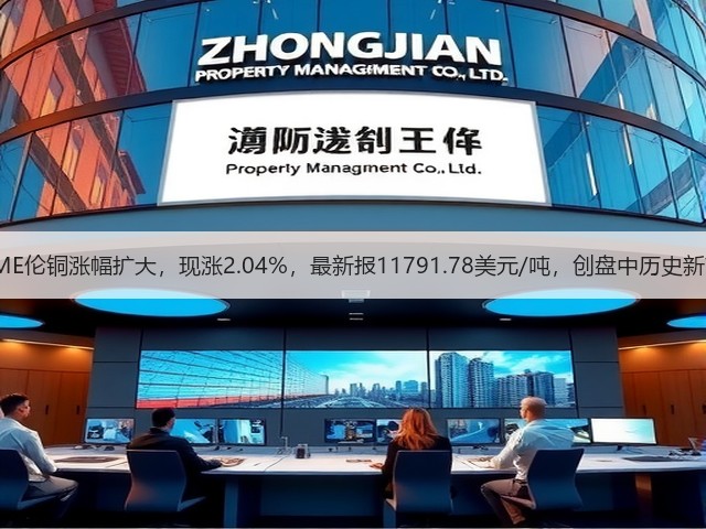 LME伦铜涨幅扩大，现涨2.04%，最新报11791.78美元/吨，创盘中历史新高(图3)