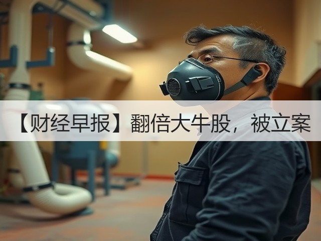 【财经早报】翻倍大牛股,被立案(图3) 【财经早报】翻倍大牛股,被立案(图3)