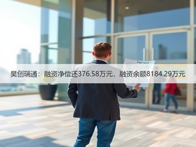 昊创瑞通:融资净偿还376.58万元,融资余额8184.29万元(图1) 昊创瑞通:融资净偿还376.58万元,融资余额8184.29万元(图1)