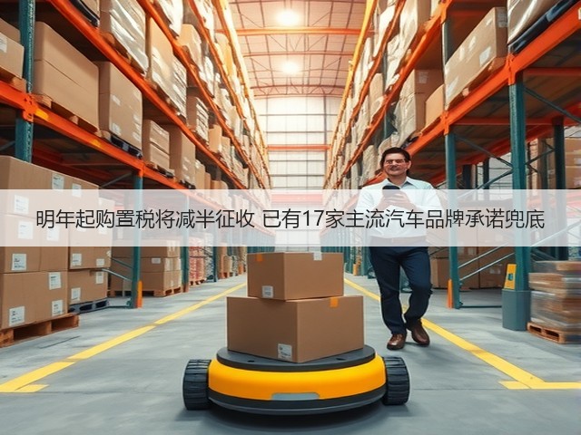 明年起购置税将减半征收 已有17家主流汽车品牌承诺兜底(图1)
