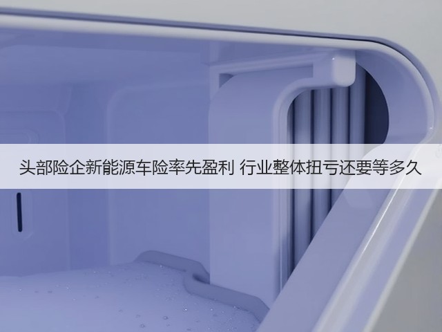 头部险企新能源车险率先盈利 行业整体扭亏还要等多久(图2)