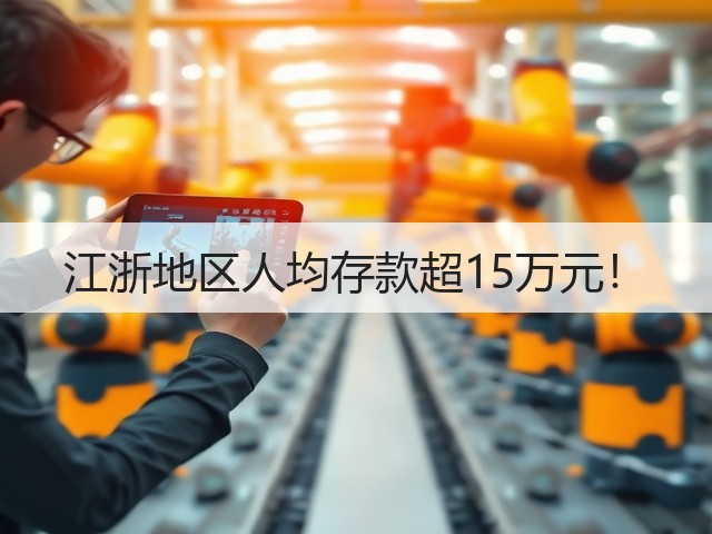 江浙地区人均存款超15万元!(图1) 江浙地区人均存款超15万元!(图1)