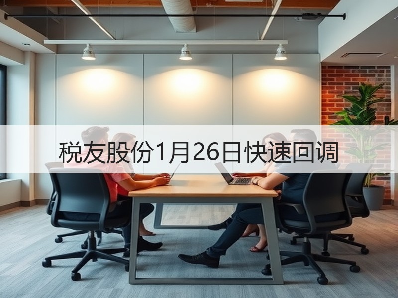 税友股份1月26日快速回调