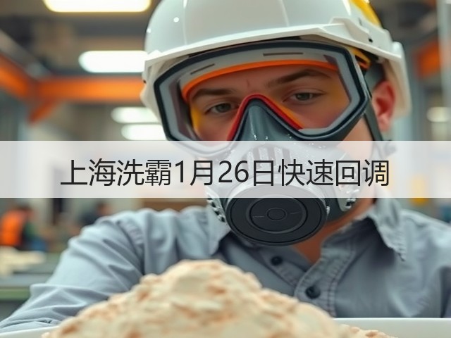 上海洗霸1月26日快速回调(图1) 上海洗霸1月26日快速回调(图1)