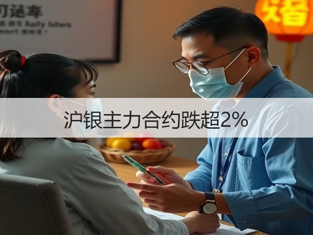 沪银主力合约跌超2%(图1)
