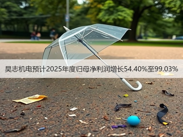 昊志机电预计2025年度归母净利润增长54.40%至99.03%(图2) 昊志机电预计2025年度归母净利润增长54.40%至99.03%(图2)