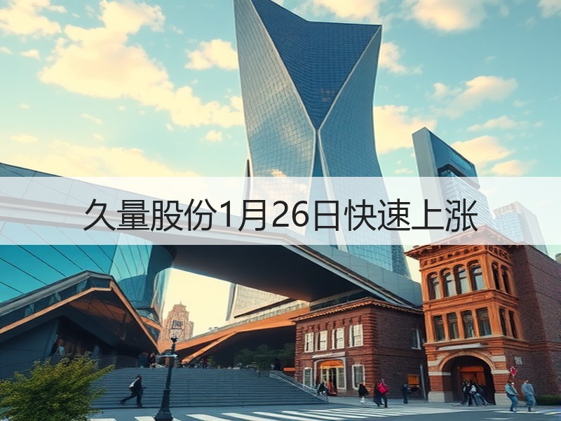 久量股份1月26日快速上涨