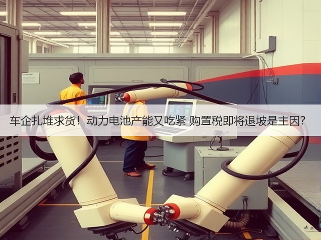 车企扎堆求货!动力电池产能又吃紧 购置税即将退坡是主因?(图2) 车企扎堆求货!动力电池产能又吃紧 购置税即将退坡是主因?(图2)