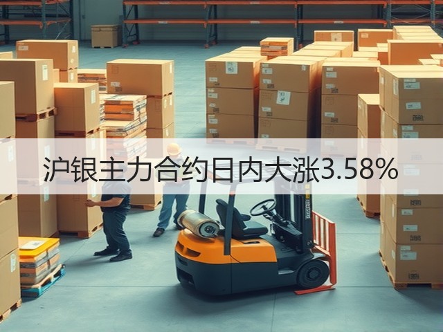 沪银主力合约日内大涨3.58%(图3)