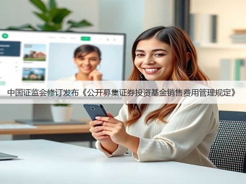 中国证监会修订发布《公开募集证券投资基金销售费用管理规定》