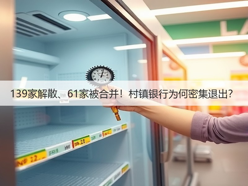 139家解散、61家被合并！村镇银行为何密集退出？