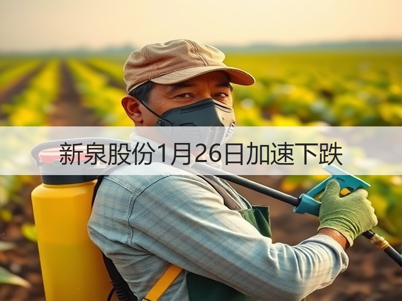 新泉股份1月26日加速下跌