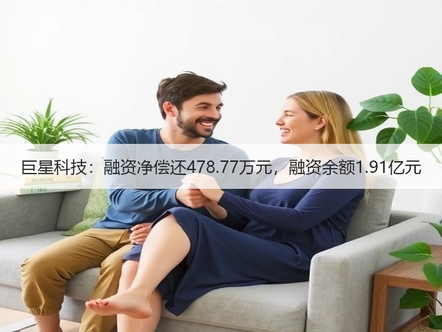巨星科技:融资净偿还478.77万元,融资余额1.91亿元(图1) 巨星科技:融资净偿还478.77万元,融资余额1.91亿元(图1)