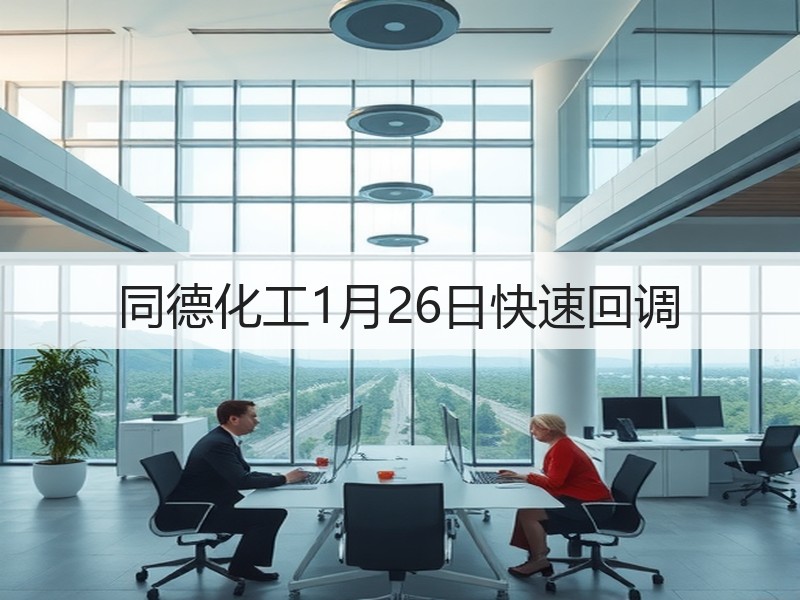 同德化工1月26日快速回调