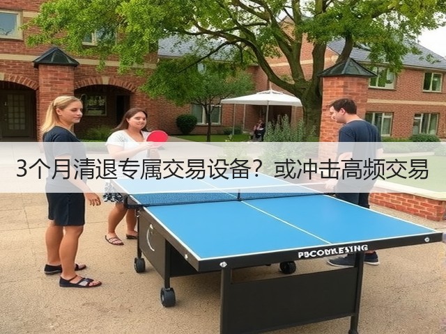 3个月清退专属交易设备?或冲击高频交易(图1) 3个月清退专属交易设备?或冲击高频交易(图1)