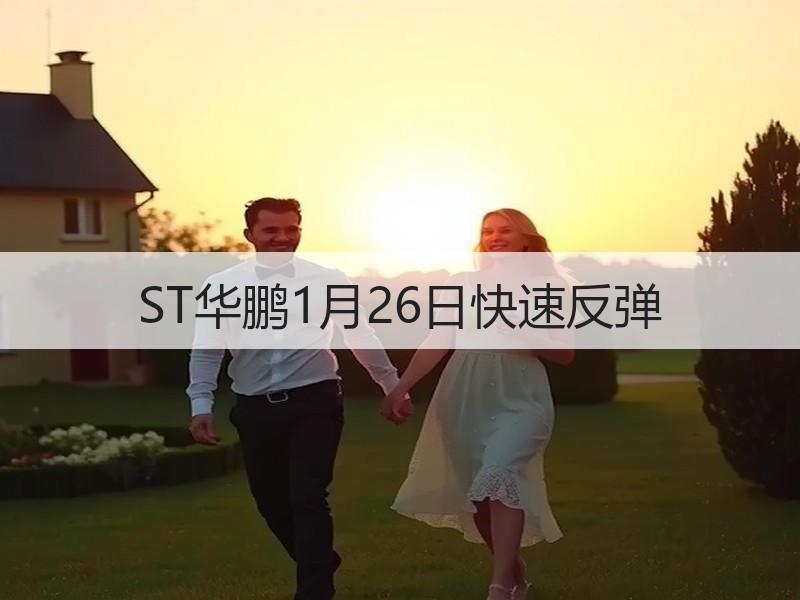 ST华鹏1月26日快速反弹