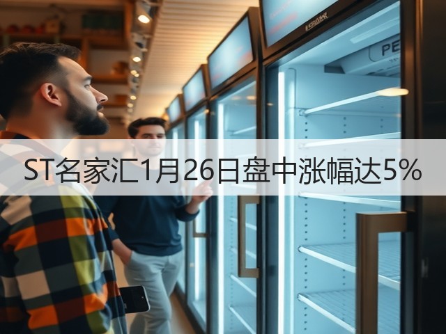 ST名家汇1月26日盘中涨幅达5%(图3) ST名家汇1月26日盘中涨幅达5%(图3)