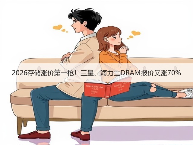 2026存储涨价第一枪！三星、海力士DRAM报价又涨70%(图2)