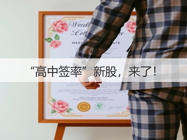 “高中签率”新股，来了！(图1)