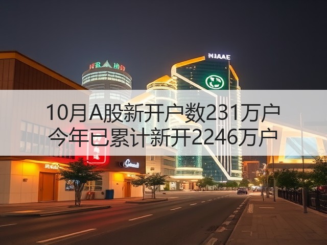 10月A股新开户数231万户 今年已累计新开2246万户(图2)