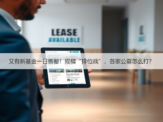 又有新基金一日售罄!规模“排位战”,各家公募怎么打?(图1) 又有新基金一日售罄!规模“排位战”,各家公募怎么打?(图1)