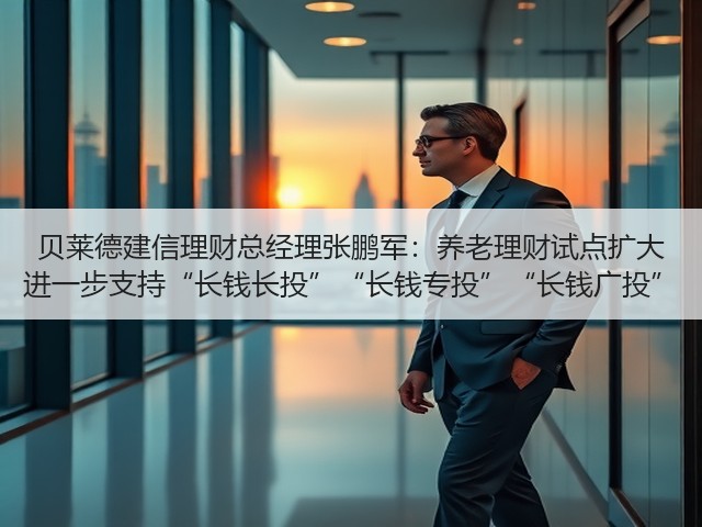 贝莱德建信理财总经理张鹏军:养老理财试点扩大 进一步支持“长钱长投”“长钱专投”“长钱广投”(图1) 贝莱德建信理财总经理张鹏军:养老理财试点扩大 进一步支持“长钱长投”“长钱专投”“长钱广投”(图1)