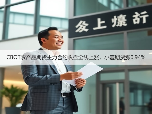 CBOT农产品期货主力合约收盘全线上涨,小麦期货涨0.94%(图1) CBOT农产品期货主力合约收盘全线上涨,小麦期货涨0.94%(图1)