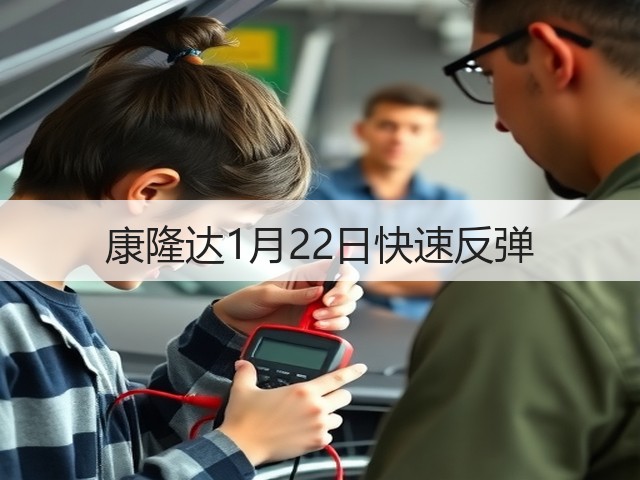 康隆达1月22日快速反弹(图2) 康隆达1月22日快速反弹(图2)